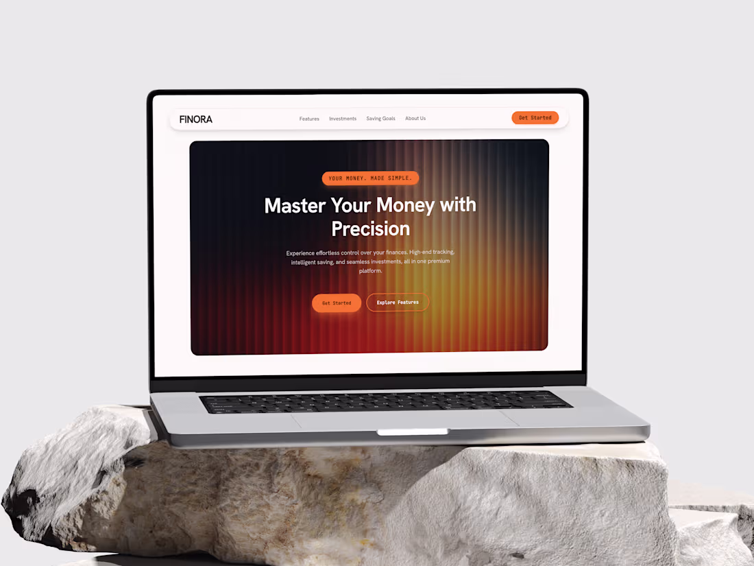 Cover image for Finora — Personal Finance Landing