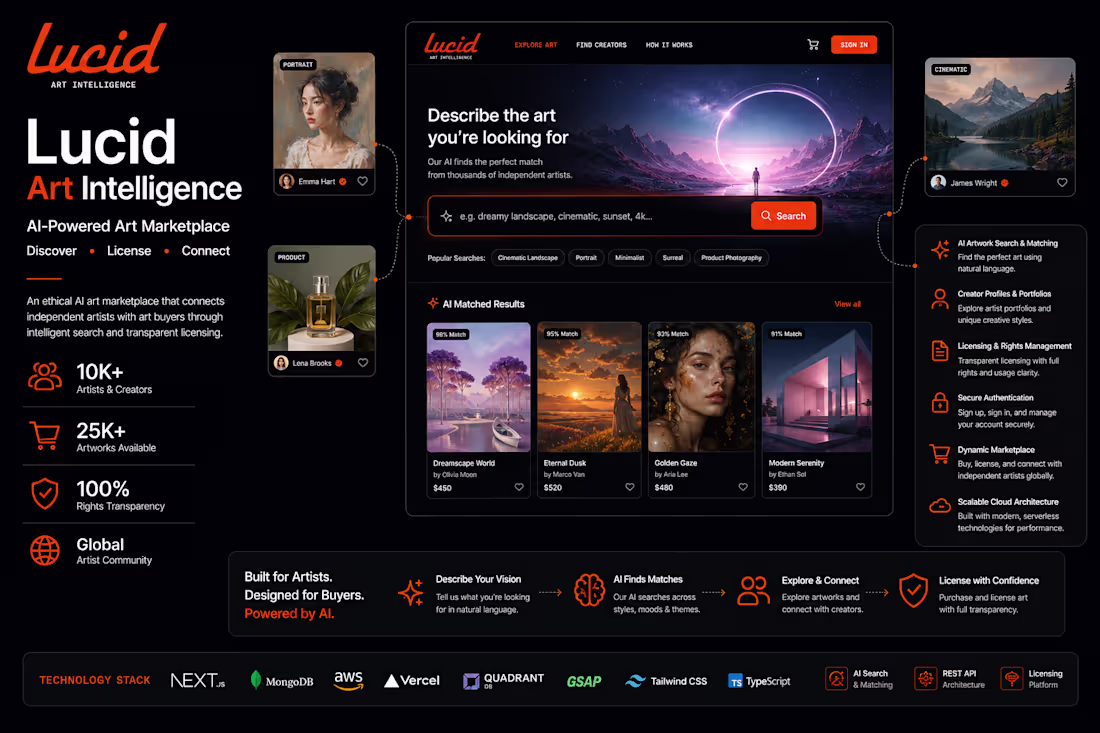 Cover image for Lucid Art Intelligence
AI-powered artwork discovery,