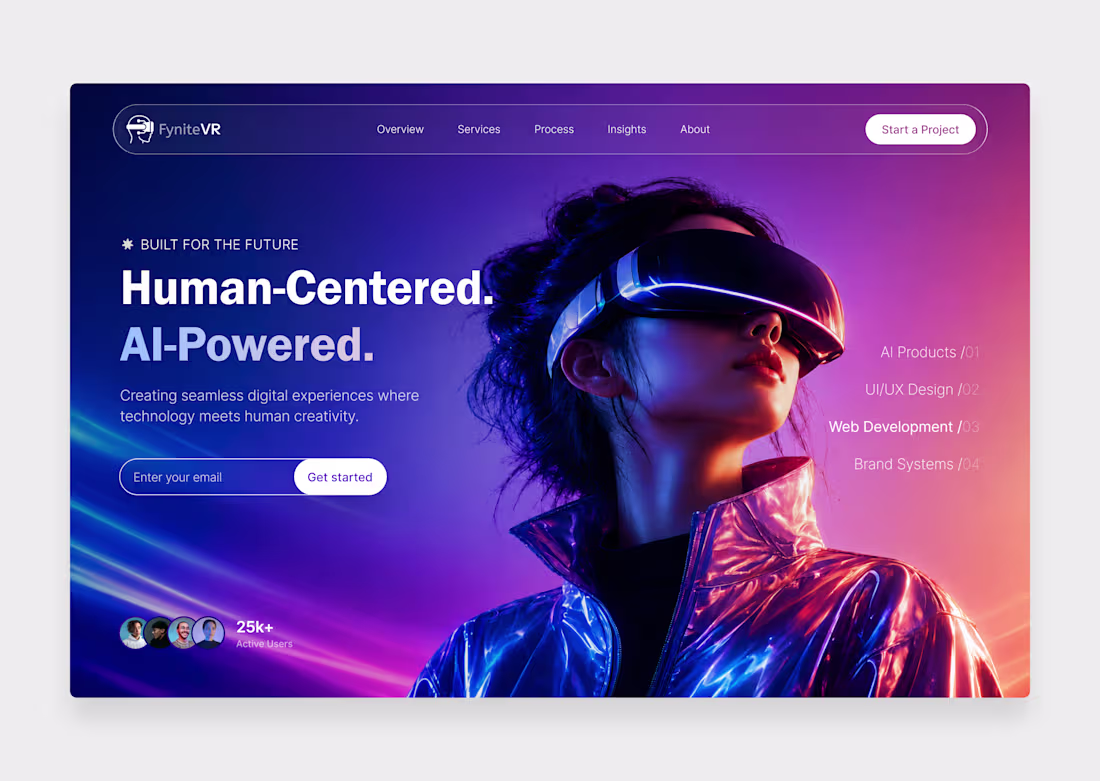 Cover image for Human-Centered AI Agency Website Concept