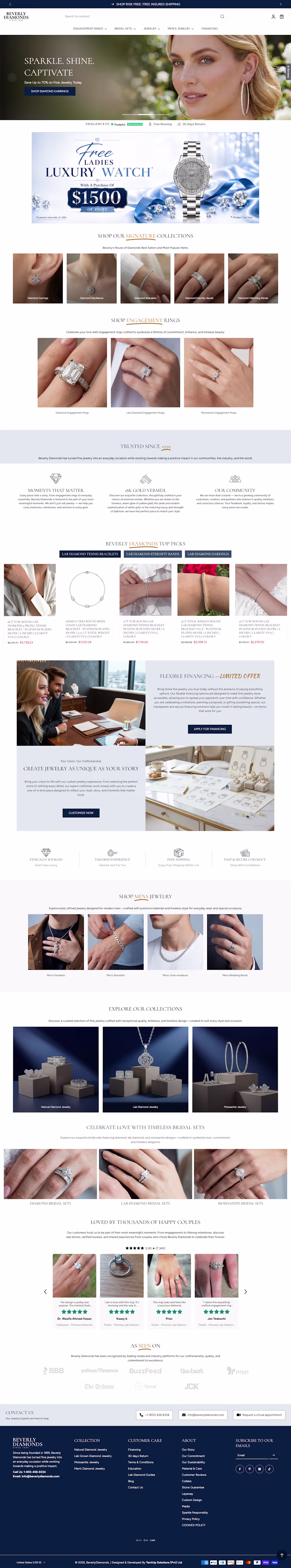 Cover image for Beverly Diamonds Store Website