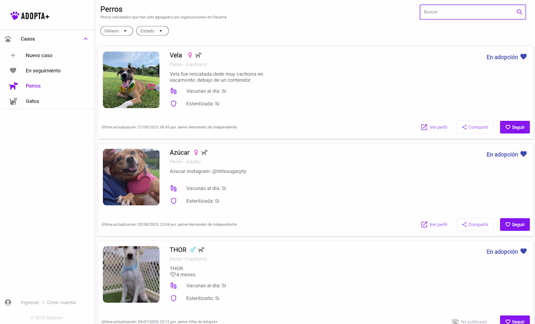 Cover image for Adopta+ is a digital platform