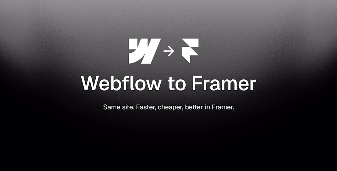 Cover image for Webflow to Framer Migration