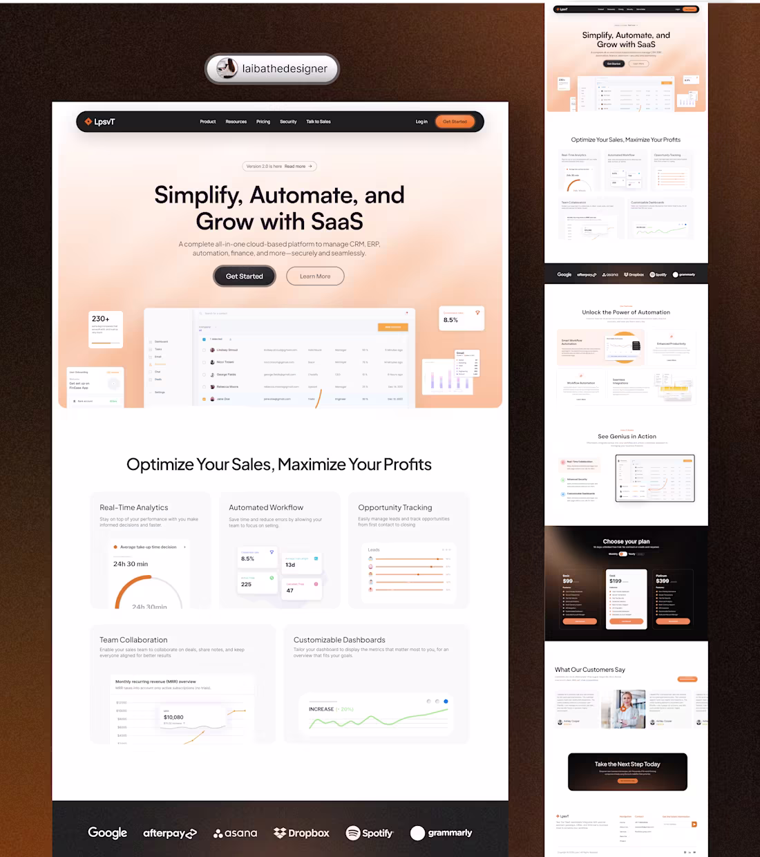 Cover image for Designed this SaaS Website 👩‍💻 Clean, modern & built to co...