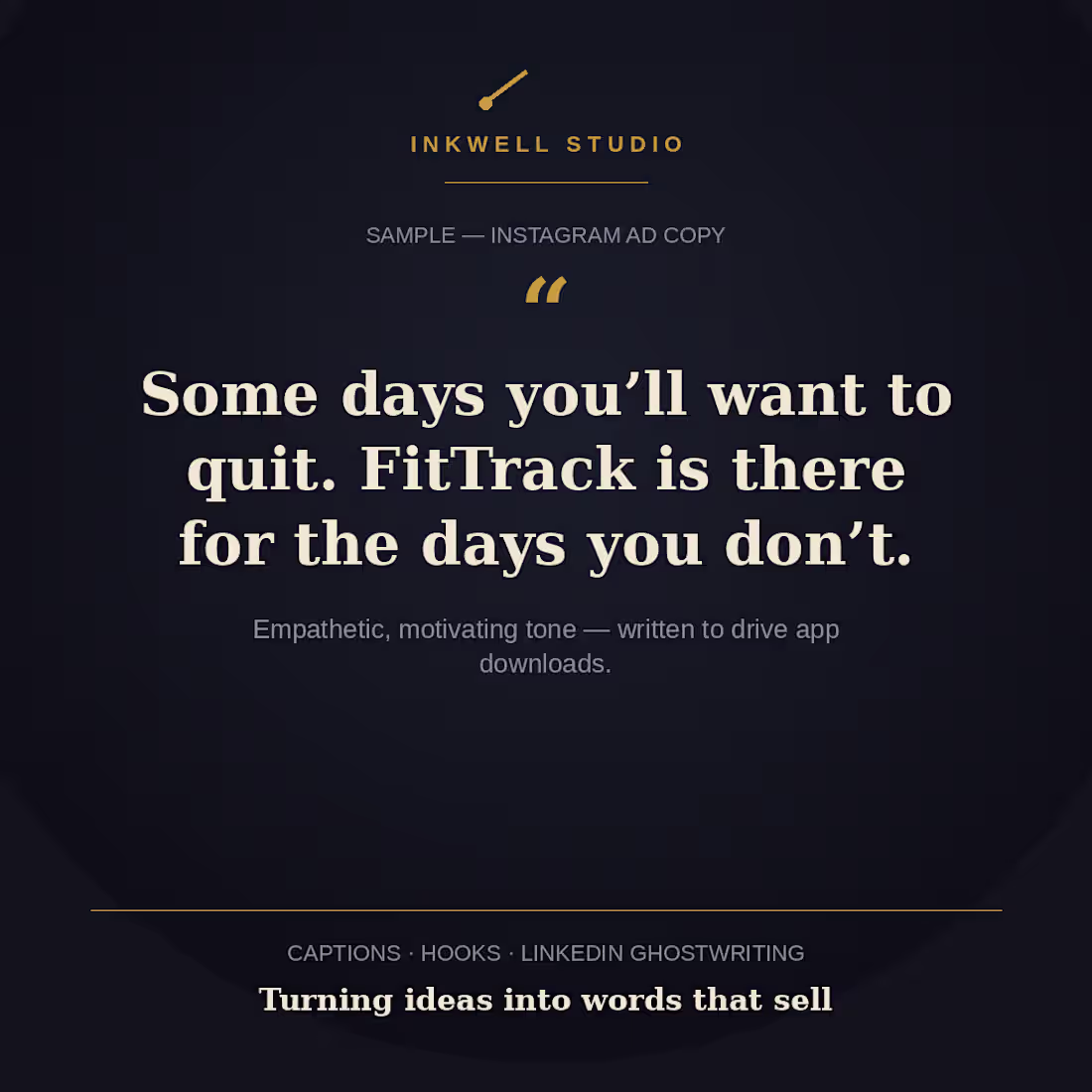 Cover image for Instagram ad copy for a