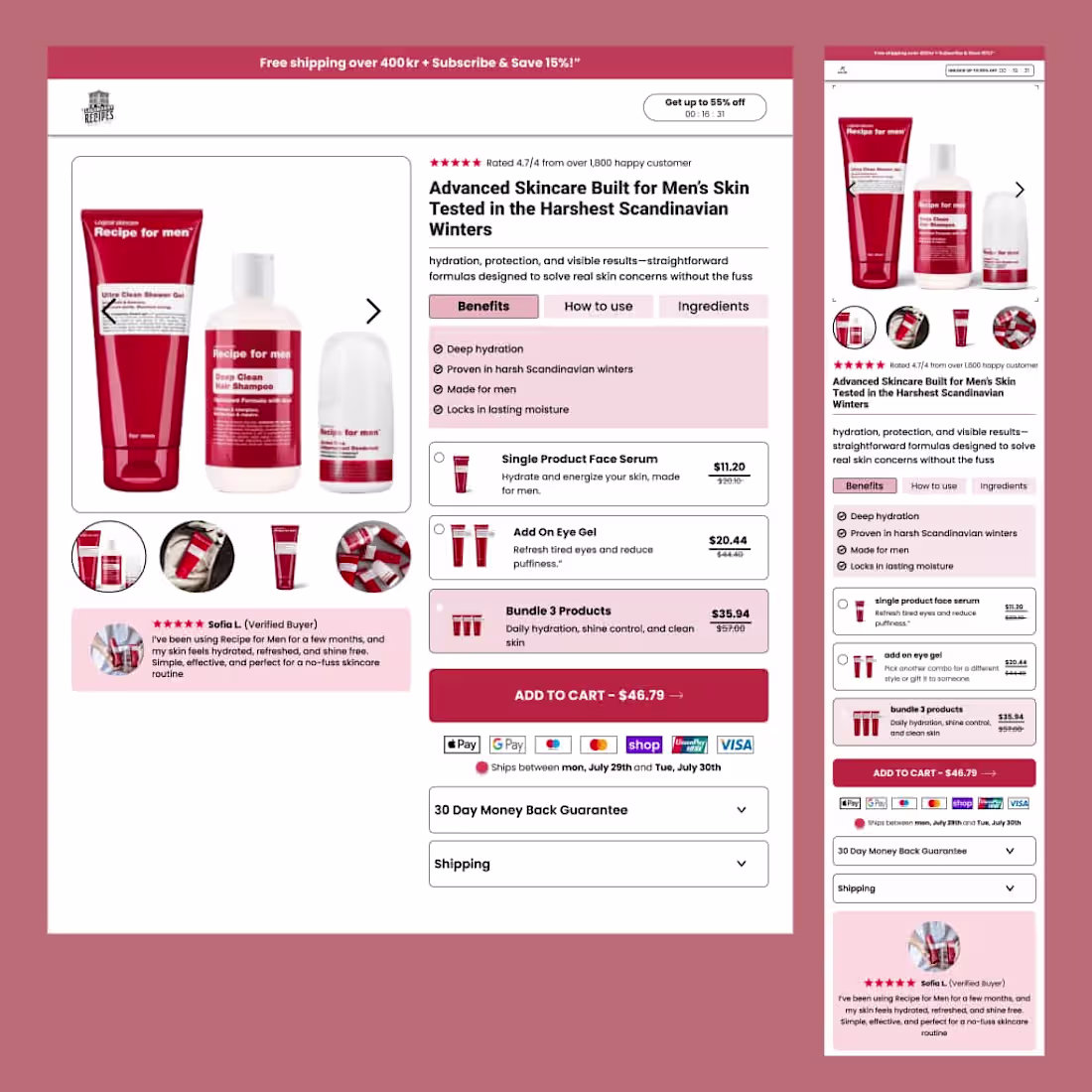 Cover image for I designed this ecommerce product