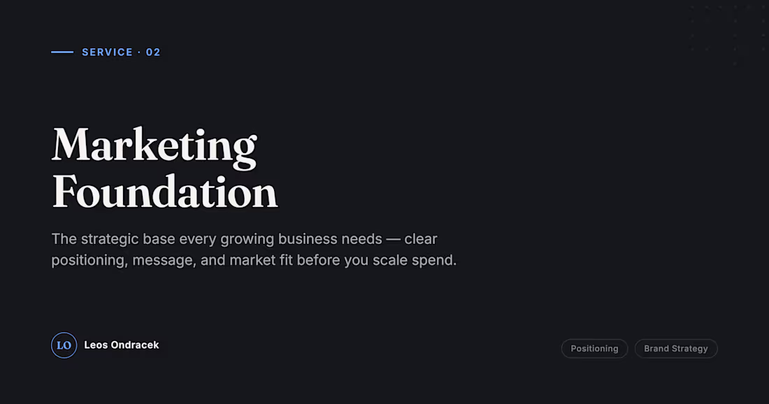 Cover image for Marketing Foundation