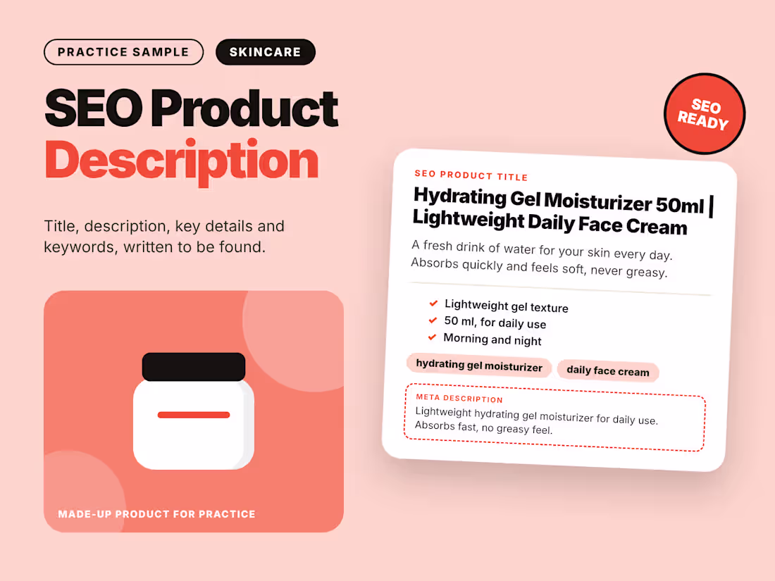 Cover image for SEO title, description and keyword