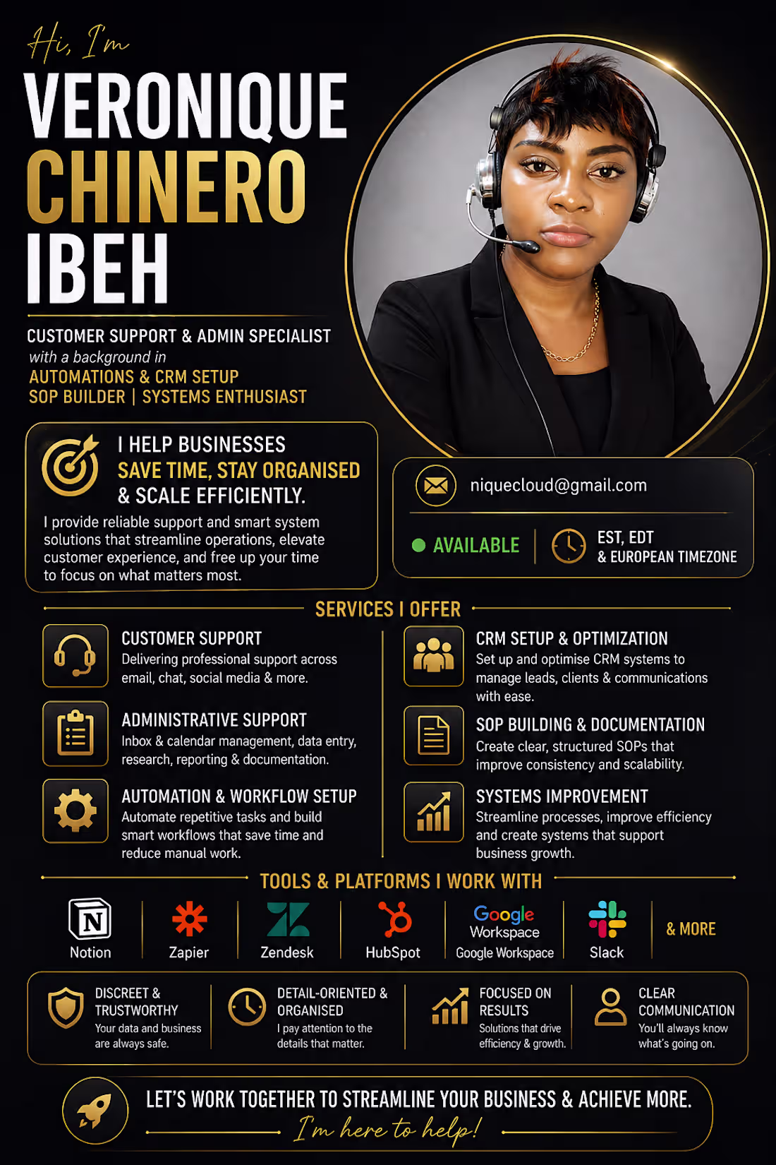 Cover image for Hi, I'm Veronique.
I help small