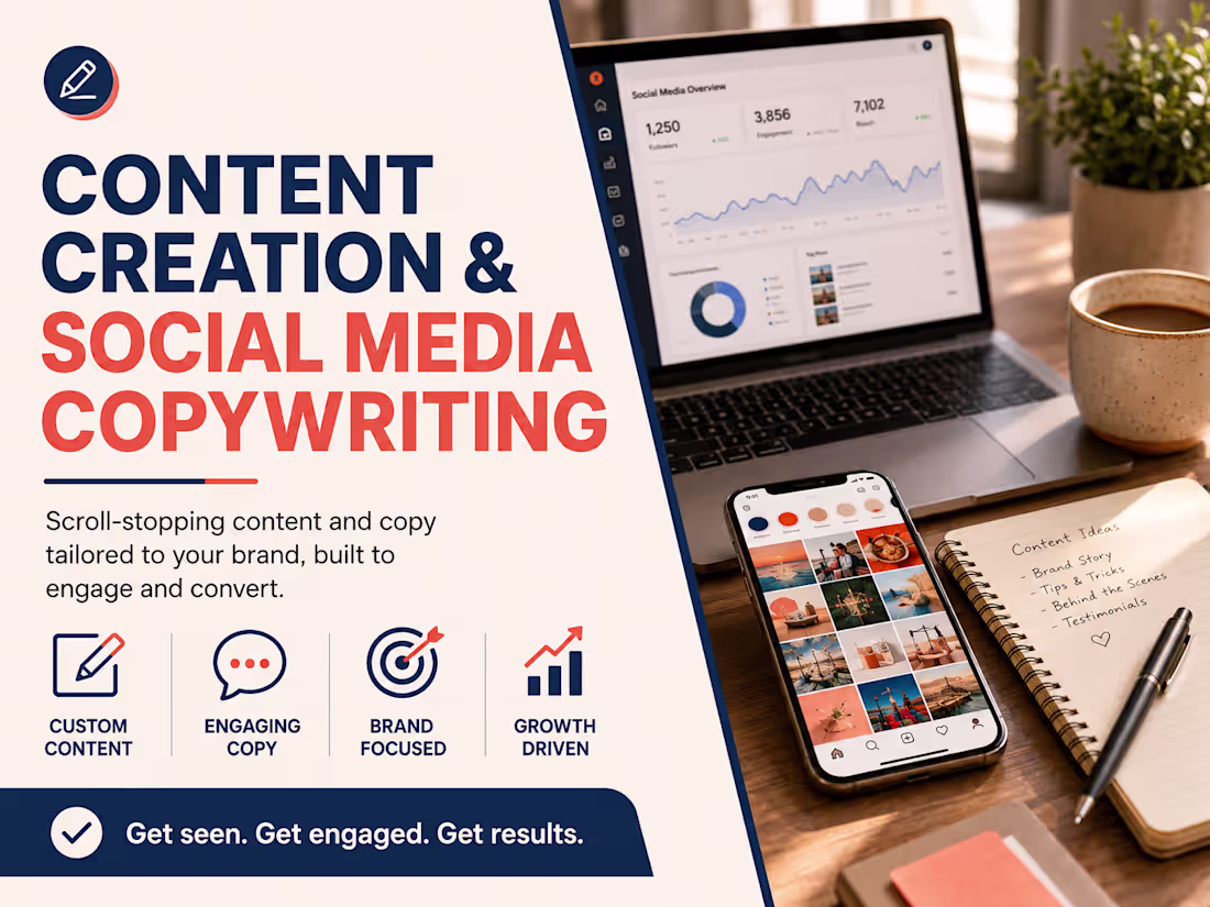 Cover image for Content Creation & Social Media Copywriting