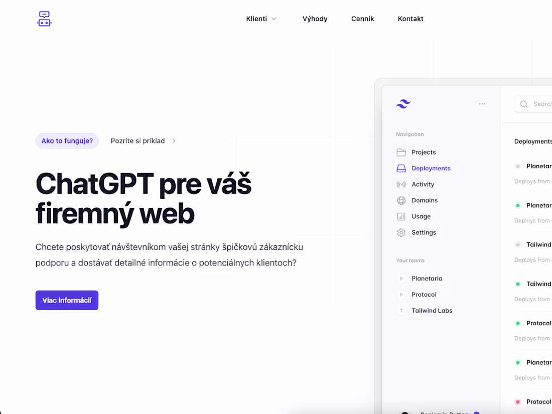 Cover image for ChatGPT on your website SaaS | aichat.sk