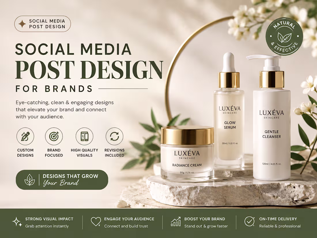 Cover image for Social Media Post Design for Brands