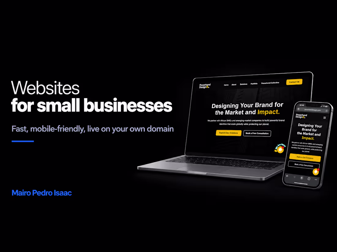 Cover image for Fast Business Website, Live on Your Own Domain