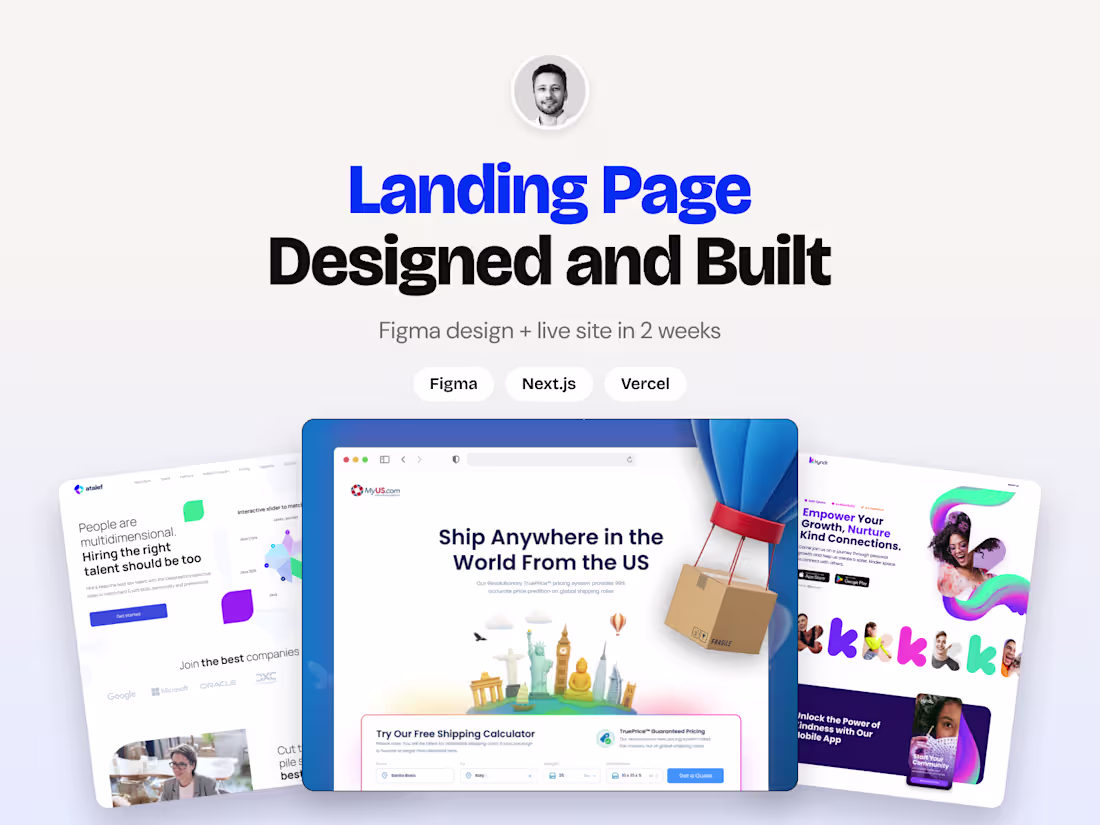 Cover image for Landing Page Designed and Built in 2 Weeks