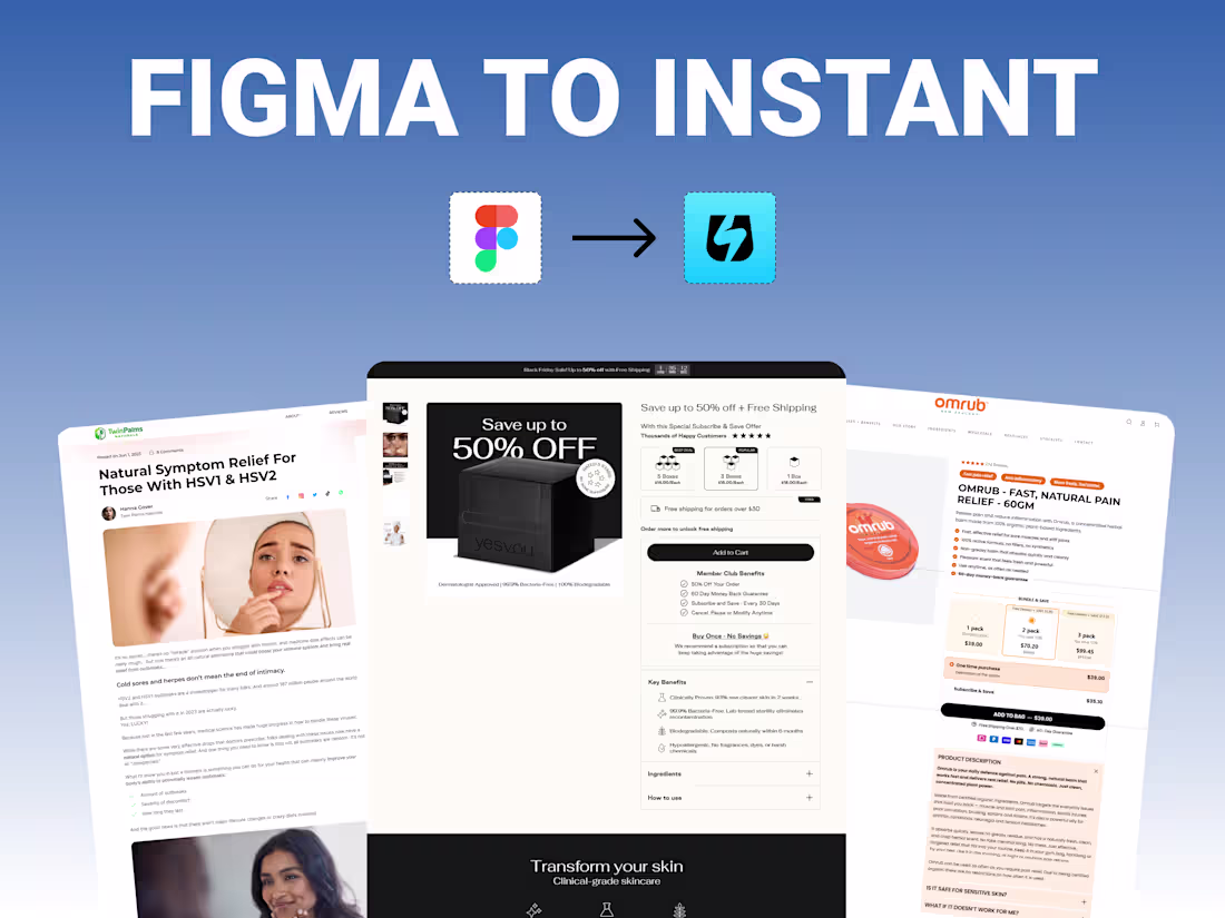 Cover image for I will do Figma To Instant Page Builder Design and Development