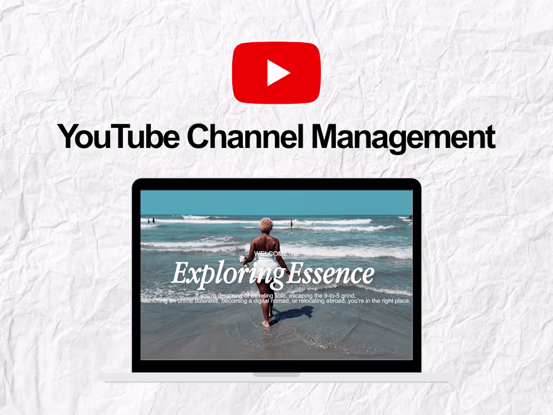 Cover image for YouTube Channel Management and Video Editing