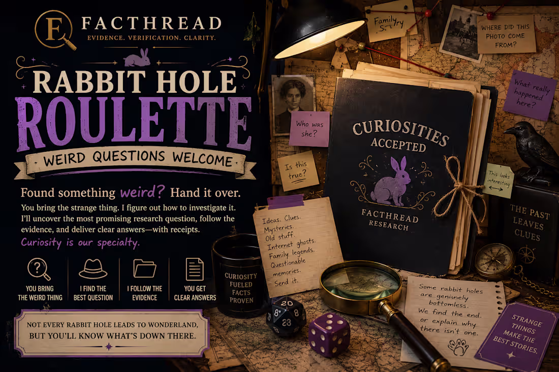 Cover image for Rabbit Hole Roulette — Weird Questions Welcome