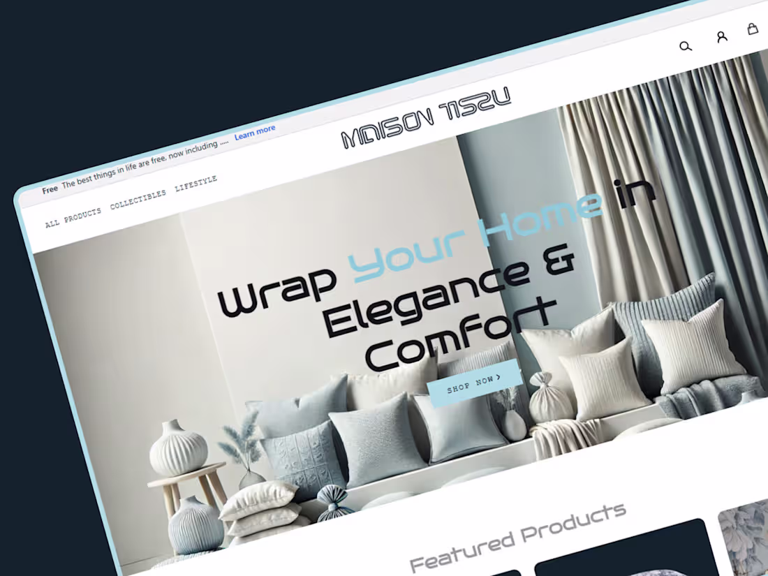Cover image for Maison Tissu – Full-Scale E-Commerce Platform 