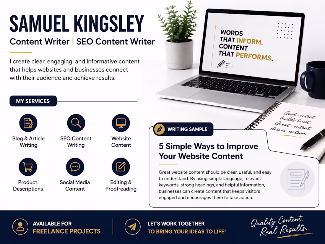 Cover image for Seo blog  Article
Website Content