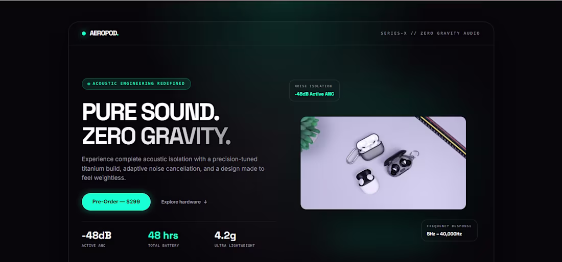 Cover image for AeroPod Pro – Static Product