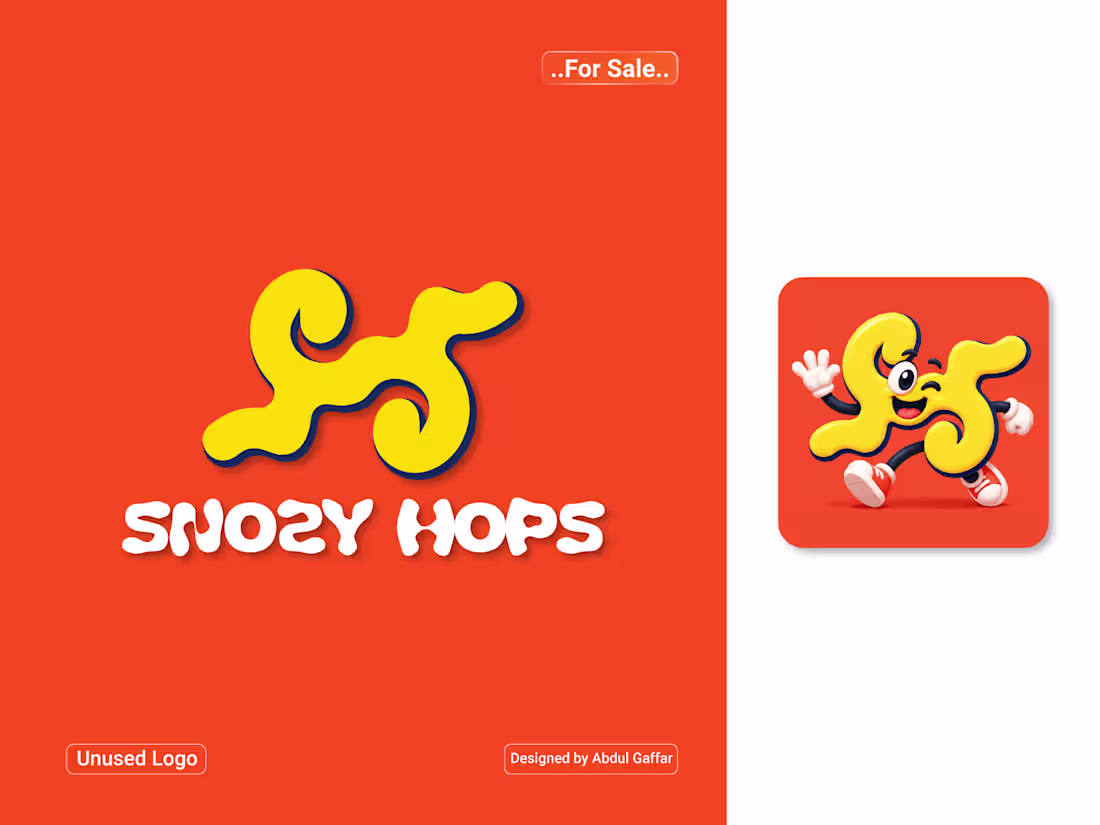 Cover image for Funny cartoon character logo and
