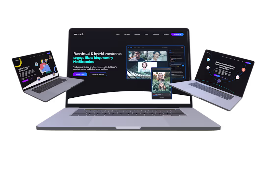 Cover image for Goldcast Website re-design