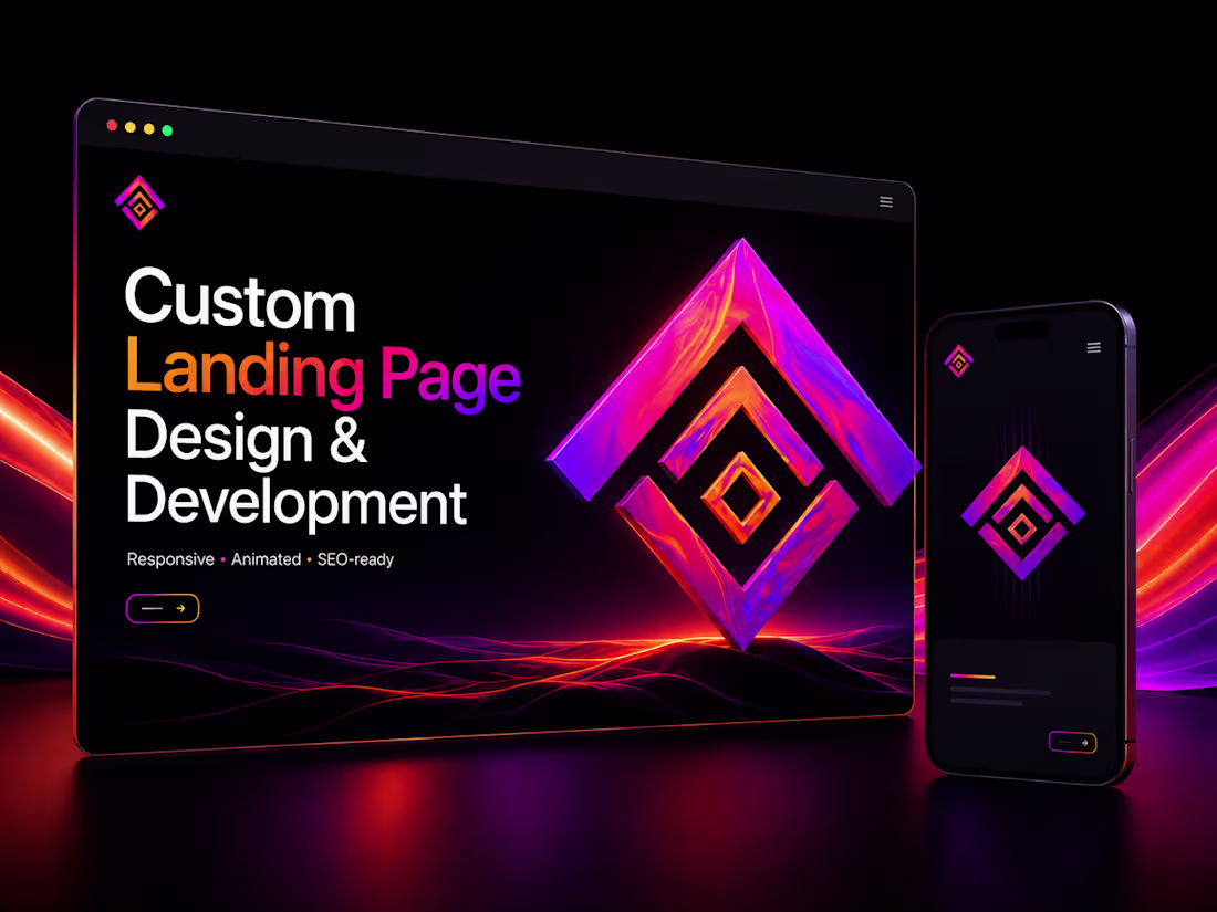 Cover image for Custom Landing Page Design & Development