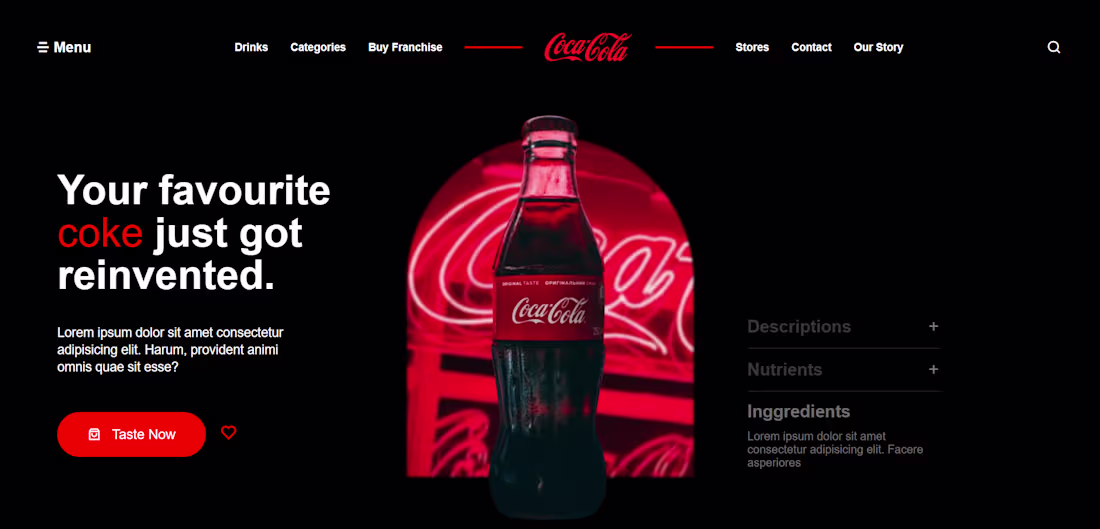 Cover image for This is landing page design In React with tailwind css