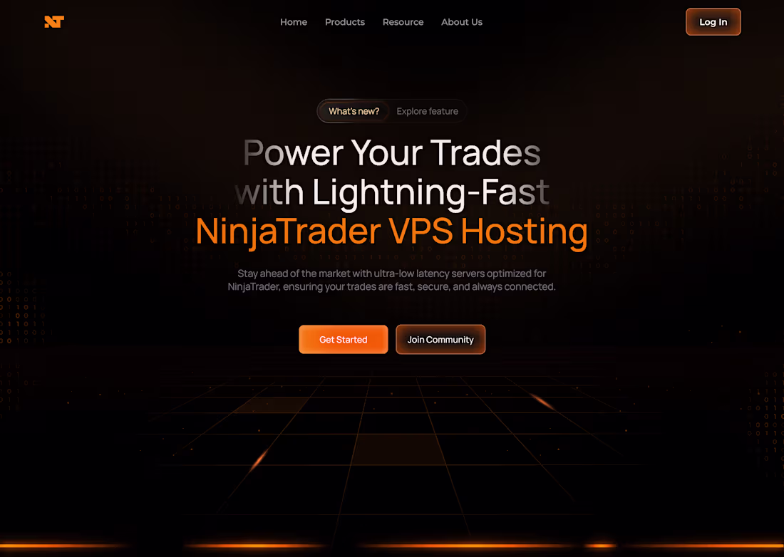Cover image for NinjaTrader | Landing Page Design