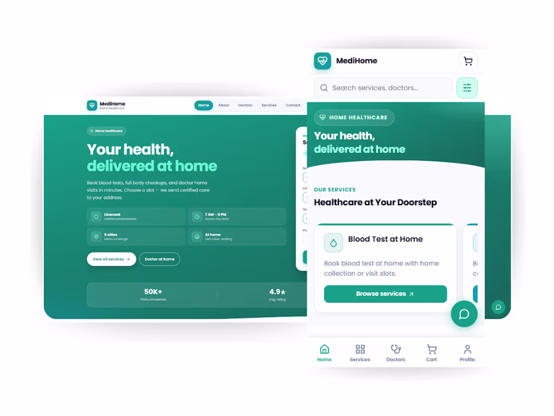 Cover image for MediHome - AI Powered Healthcare