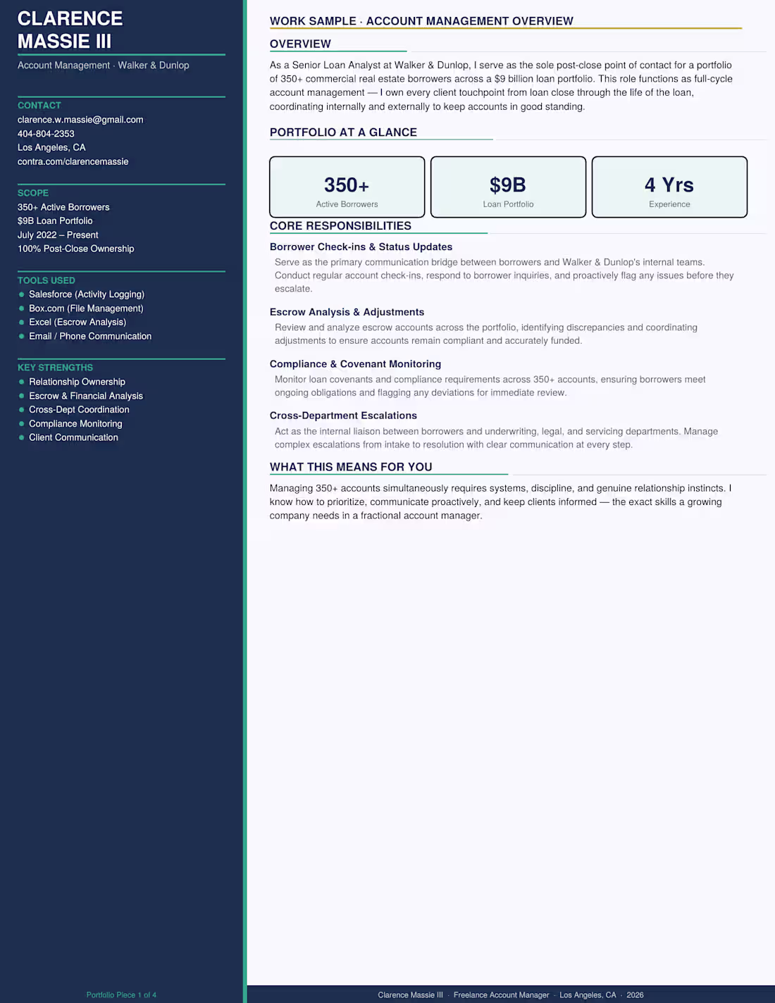 Cover image for Overview of what I offer