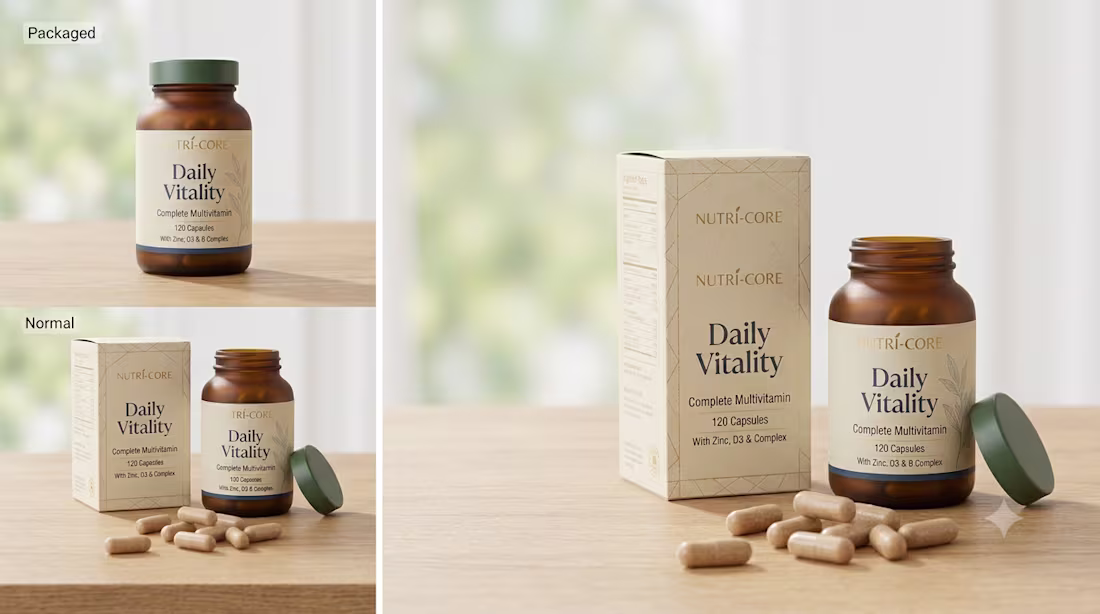Cover image for Premium Multivitamin Supplement Packaging Design