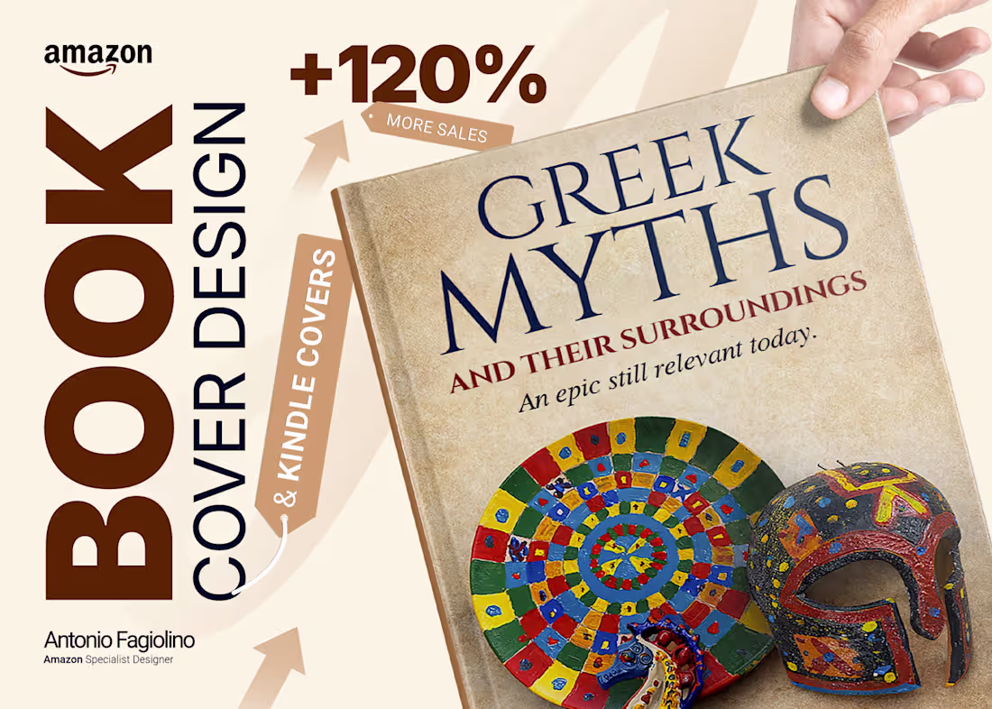 Cover image for Greek Myths Book Cover Design