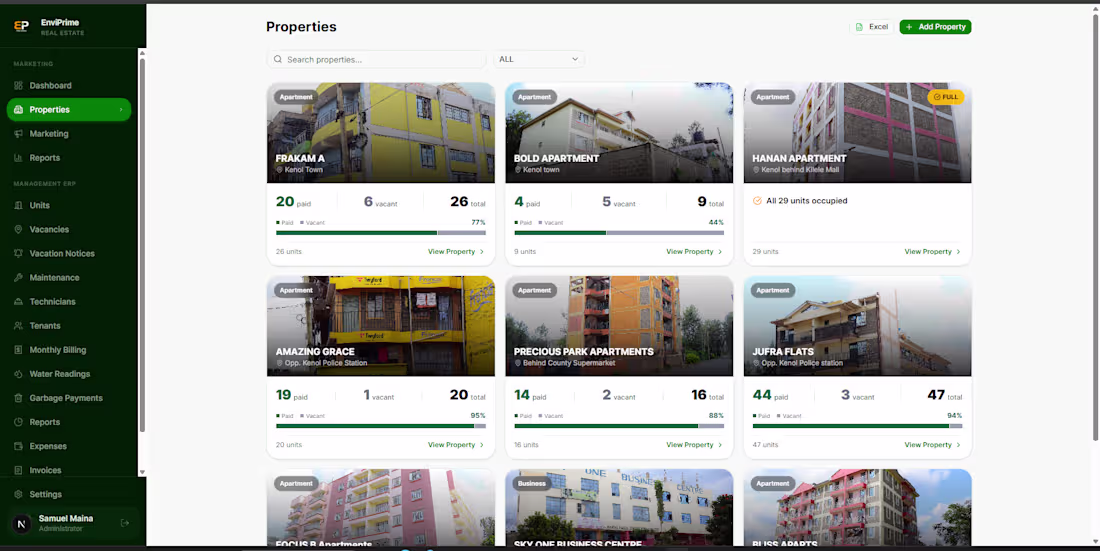 Cover image for Real Estate Property Management ERP