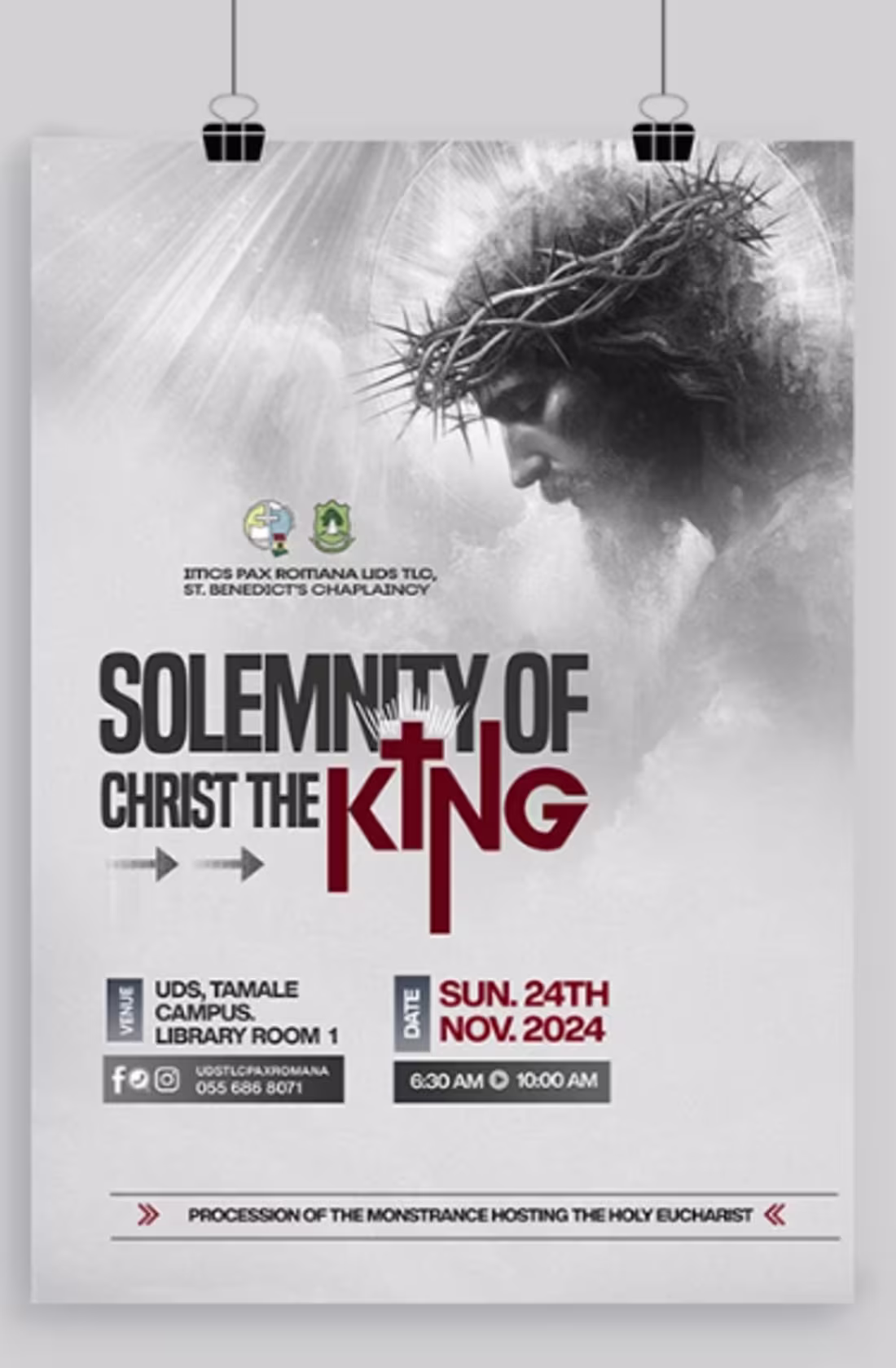 Cover image for created a fascinating church flyer
