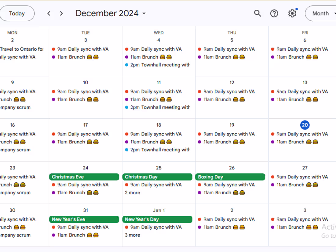 Cover image for Calendar management for Client