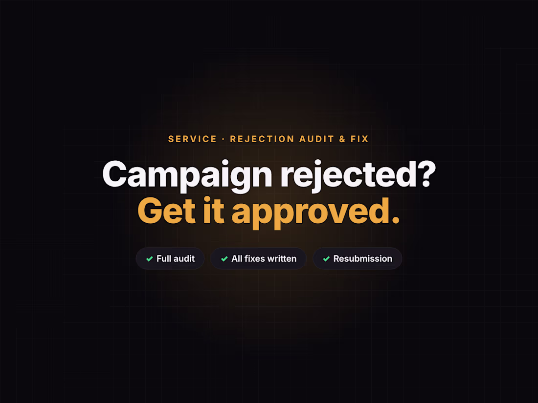 Cover image for 10DLC Rejection Audit & Fix