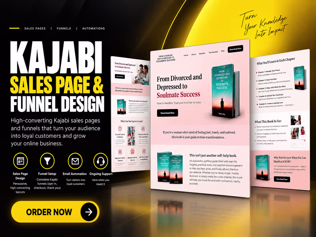 Cover image for Kajabi Sales Page & Funnel Design