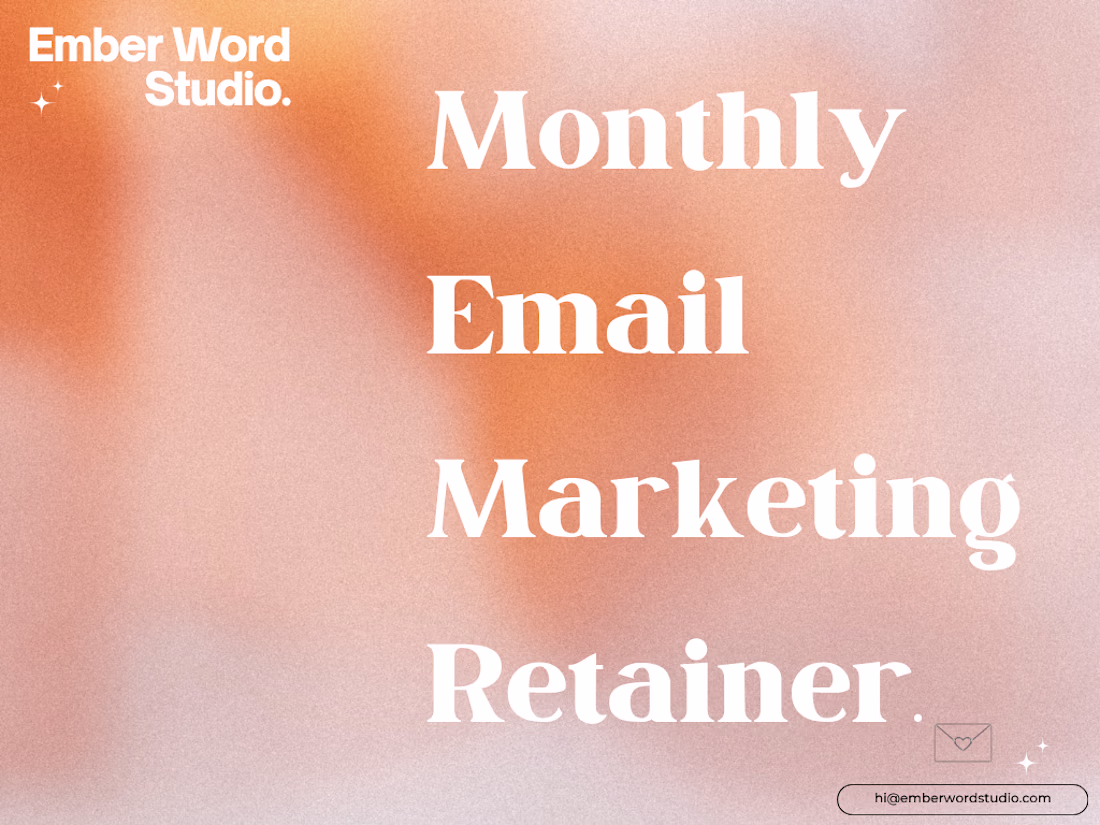 Cover image for ⭐️ email marketing retainer 
