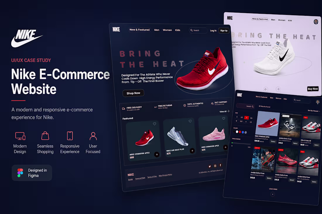 Cover image for Nike E-Commerce Website