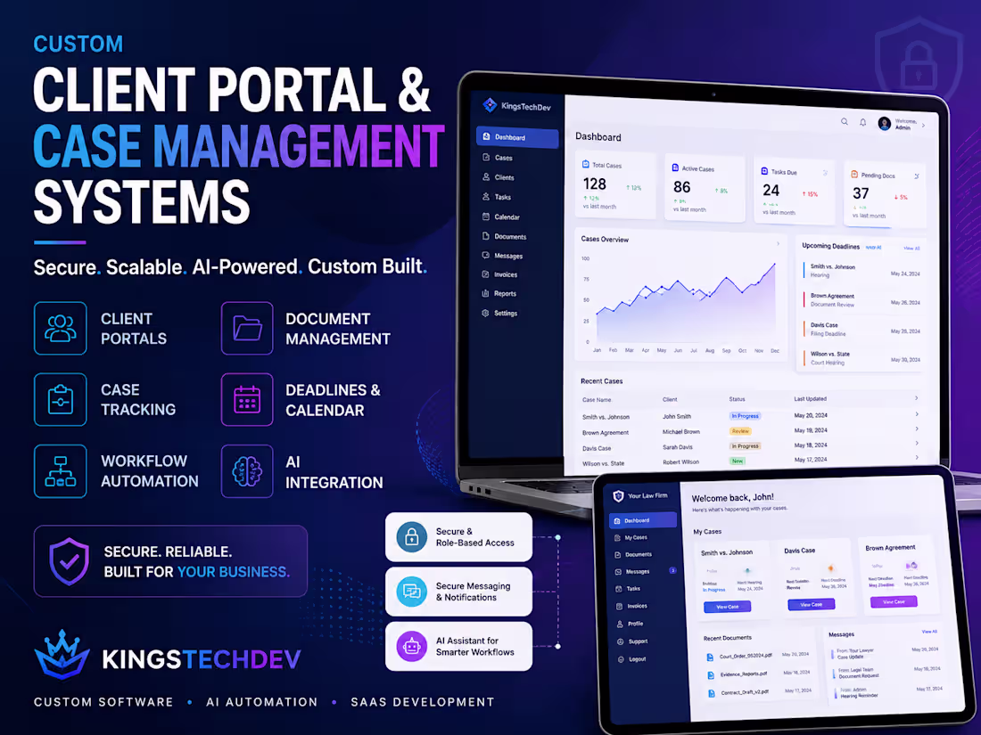 Cover image for Build a Custom Client Portal and Case Management System
