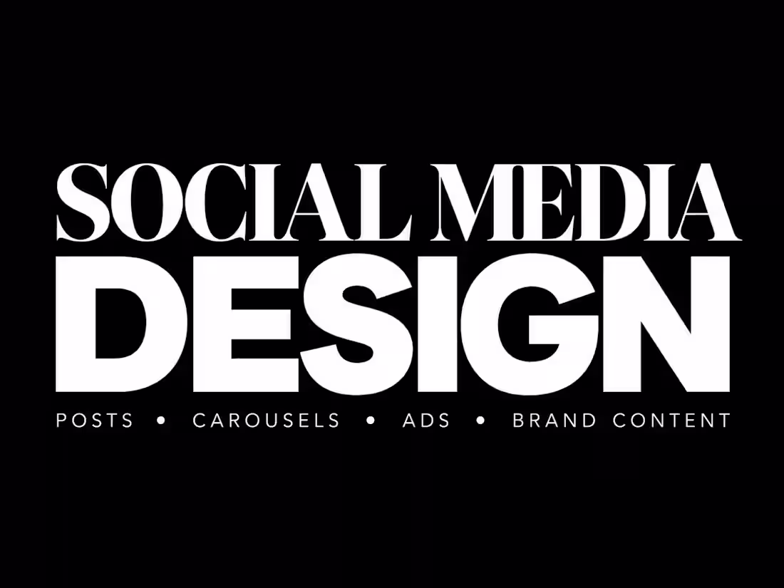 Cover image for Social Media Design • Instagram Posts • Brand Content