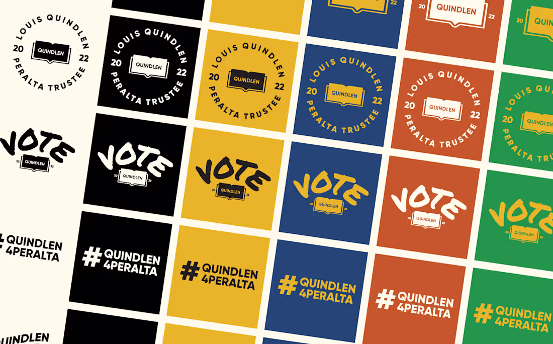 Cover image for Louis Quindlen: Campaign and Web Design: