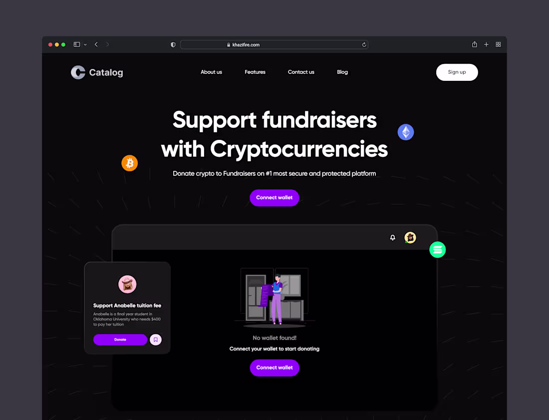 Cover image for Fundraiser landing page