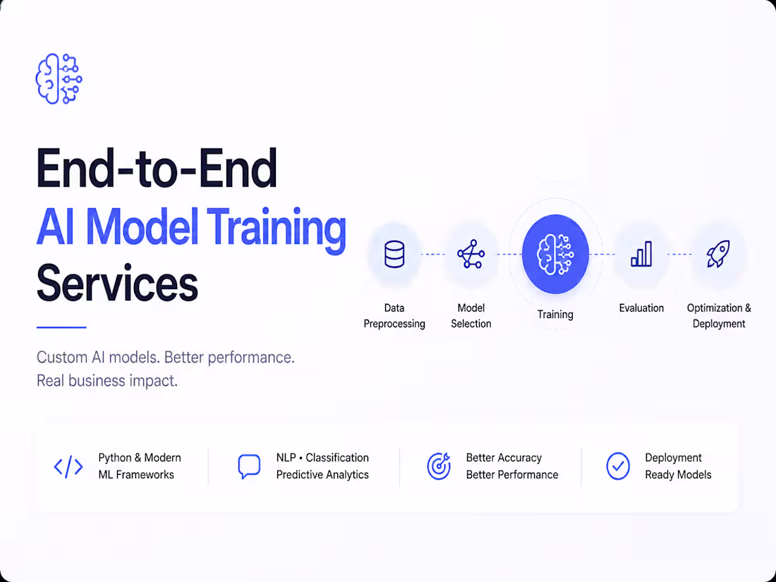 Cover image for AI Model Training & Development Services