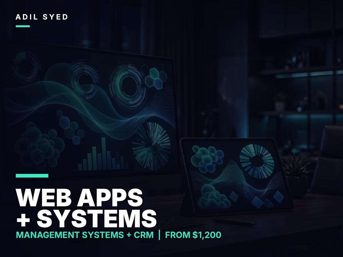 Cover image for Web App and Management System Development