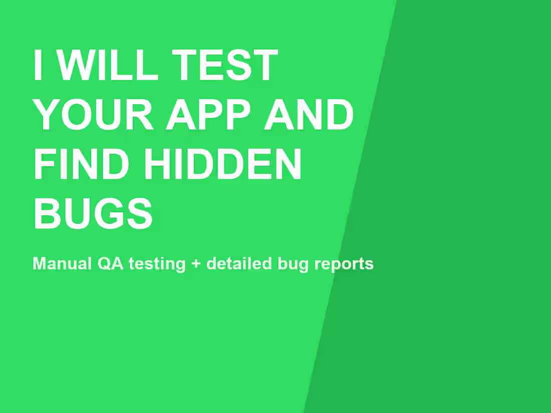 Cover image for Manual QA Testing: Find Bugs Before Your Users Do