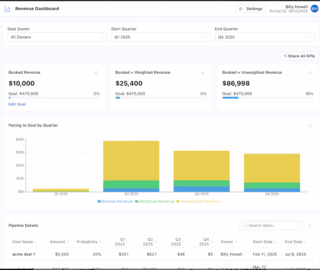 Cover image for client wireframe -> custom Hubspot app built with Replit