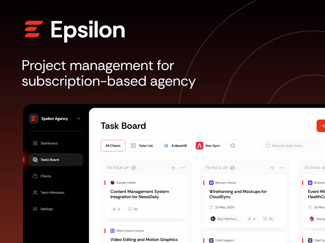 Cover image for Epsilon — Design of Epsilon's Subscription-Based Agency Platform