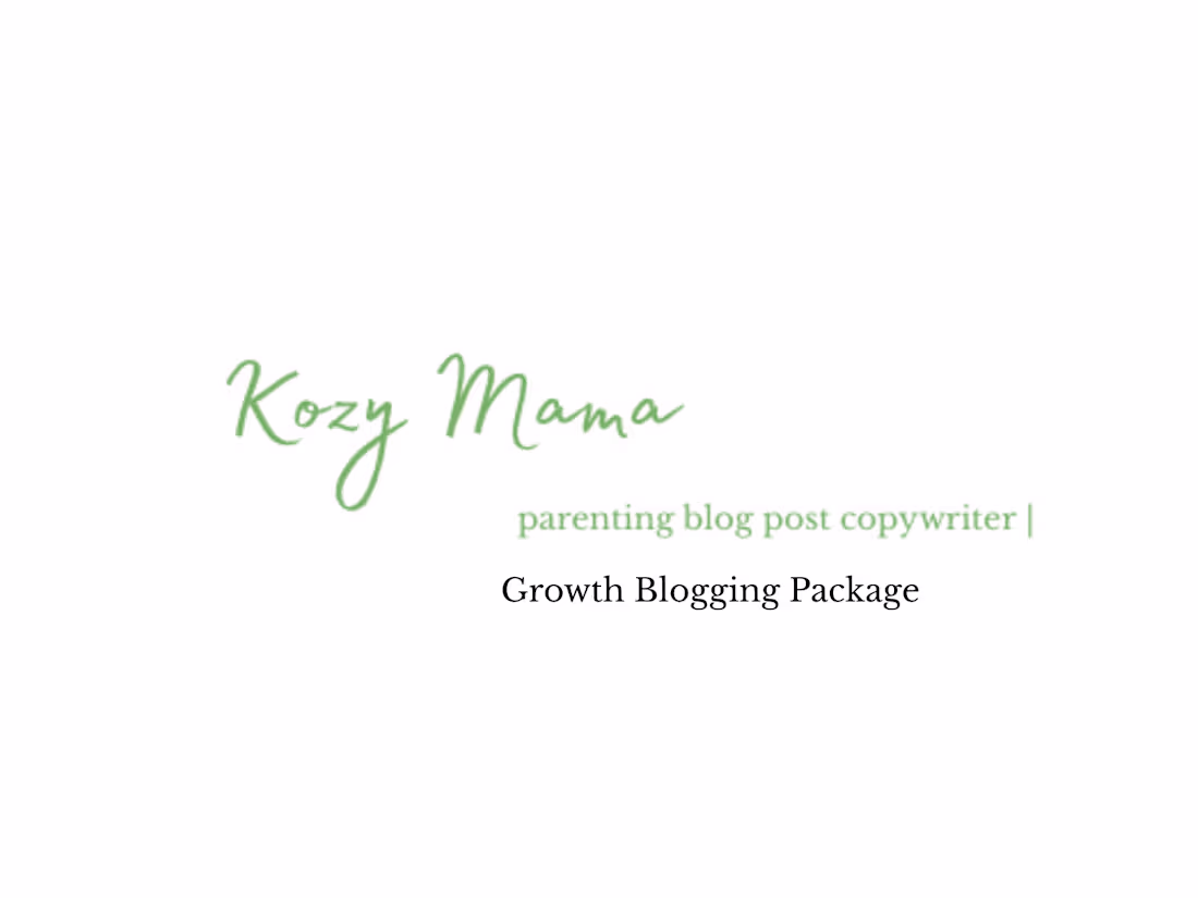 Cover image for Growth Blogging Package