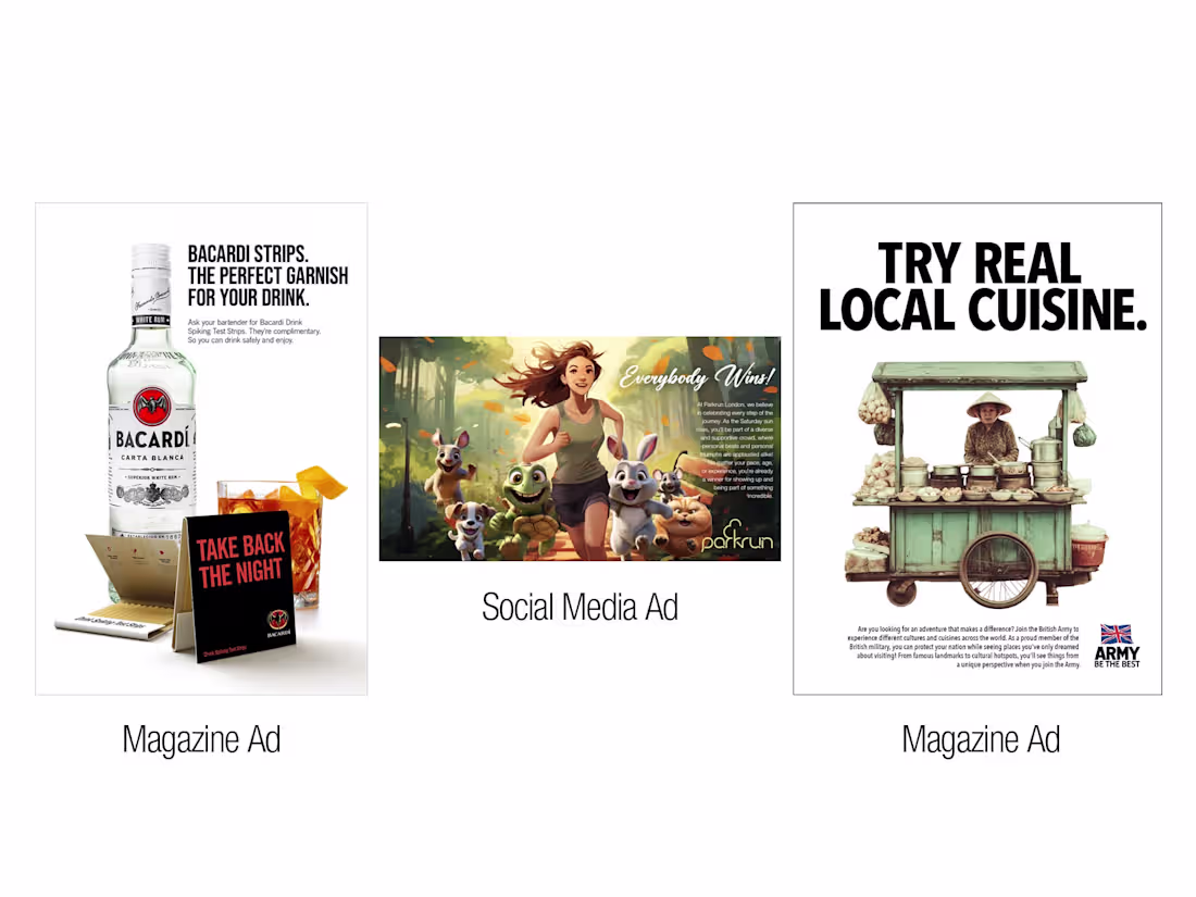 Cover image for Advertising for a variety of clients